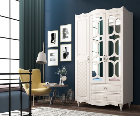 Dulap pentru haine, Hanah Home, Rb-047, Alb mat