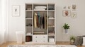 Dulap pentru haine, Hanah Home, Rb-063, Alb mat