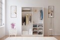 Dulap pentru haine, Hanah Home, Rb-093, Alb mat