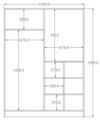 Dulap pentru haine, Hanah Home, Rb-093, Alb mat