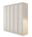 Dulap pentru haine, Hanah Home, Rb-094-02, Alb mat