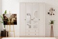 Dulap pentru haine, Hanah Home, Rb-106, Alb mat