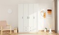 Dulap pentru haine, Hanah Home, Rb-185-03, Alb mat
