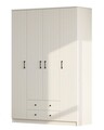 Dulap pentru haine, Hanah Home, Rb-185-03, Alb mat