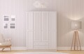 Dulap pentru haine, Hanah Home, Rb-186-02, Alb mat