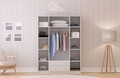Dulap pentru haine, Hanah Home, Rb-186-03, Alb mat