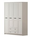 Dulap pentru haine, Hanah Home, Rb-168-01, Alb mat