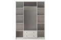 Dulap pentru haine, Hanah Home, Rb-168-01-001, Alb mat