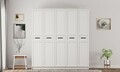 Dulap pentru haine, Hanah Home, Rb-168-01-005, Alb mat
