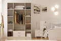 Dulap pentru haine, Hanah Home, Rb-177, Alb mat