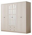 Dulap pentru haine, Hanah Home, Rb-019, Alb mat