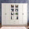 Dulap pentru haine, Hanah Home, Rb-053, Alb mat