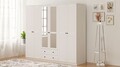 Dulap pentru haine, Hanah Home, Rb-064-03, Alb mat