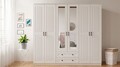 Dulap pentru haine, Hanah Home, Rb-075, Alb mat