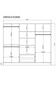 Dulap pentru haine, Hanah Home, Rb-075, Alb mat