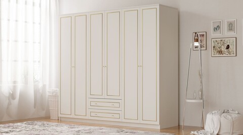 Dulap pentru haine, Hanah Home, Rb-085, Alb mat
