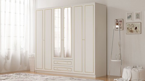 Dulap pentru haine, Hanah Home, Rb-085-01, Alb mat