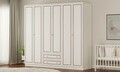 Dulap pentru haine, Hanah Home, Rb-094-01, Alb mat