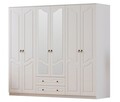 Dulap pentru haine, Hanah Home, Rb-107, Alb mat