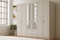 Dulap pentru haine, Hanah Home, Rb-122-01, Alb mat