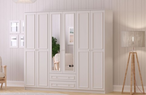 Dulap pentru haine, Hanah Home, Rb-186-05, Alb mat
