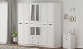 Dulap pentru haine, Hanah Home, Rb-168-01-013, Alb mat