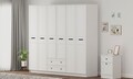 Dulap pentru haine, Hanah Home, Rb-168-01-006, Alb mat