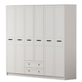 Dulap pentru haine, Hanah Home, Rb-168-01-006, Alb mat