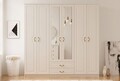 Dulap pentru haine, Hanah Home, Rb-178, Alb mat