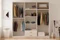 Dulap pentru haine, Hanah Home, Rb-178, Alb mat