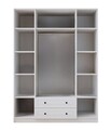 Dulap pentru haine, Hanah Home, Rb-185-11, Alb mat