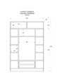 Dulap pentru haine, Hanah Home, Rb-185-11, Alb mat