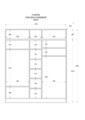 Dulap pentru haine, Hanah Home, Rb-185-14, Alb mat