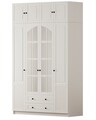 Dulap pentru haine, Hanah Home, Rb-185-18, Alb mat