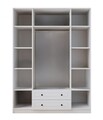 Dulap pentru haine, Hanah Home, Rb-185-17, Alb mat