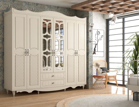 Dulap pentru haine, Hanah Home, Rb-049, Alb mat