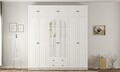 Dulap pentru haine, Hanah Home, Rb-185-15, Alb mat