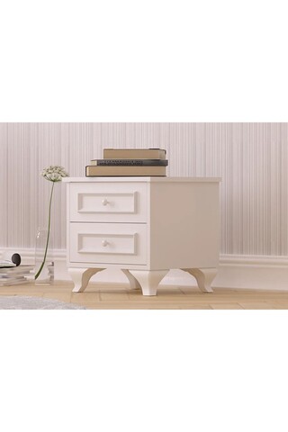 Noptiera, Rabi, Rb-186-07, 45x45x40 cm, PAL, Alb mat