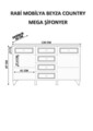Dulap, Hanah Home, Rb-025-01, Alb mat
