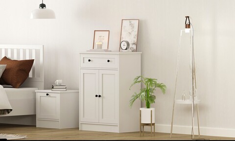 Dulap, Rabi, Rb-168-04, 70x100x40 cm, PAL, Alb mat