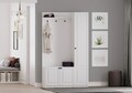 Cuier de perete, Rabi, Rb-044, 120x200x35 cm, PAL, Alb mat
