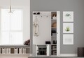 Cuier de perete, Rabi, Rb-044, 120x200x35 cm, PAL, Alb mat