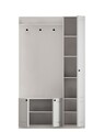 Cuier de perete, Rabi, Rb-044, 120x200x35 cm, PAL, Alb mat