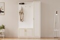 Cuier de perete, Rabi, Rb-092, 120x200x35 cm, PAL, Alb mat