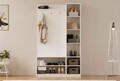 Cuier de perete, Rabi, Rb-092, 120x200x35 cm, PAL, Alb mat