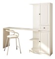 Set birou si biblioteca, Hanah Home, Rb-021, Alb mat