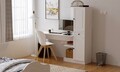 Set birou si biblioteca, Hanah Home, Rb-116, Alb mat