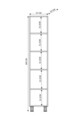Dulap multifunctional, Hanah Home, Rb-056, Alb mat