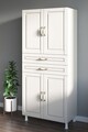 Dulap multifunctional, Hanah Home, Rb-057, Alb mat
