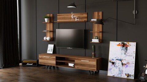 Comoda TV, Hanah Home, Rb-165, Lemn